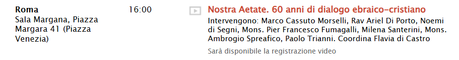 Nostra Aetate. 60 anni di dialogo ebraico-cristiano